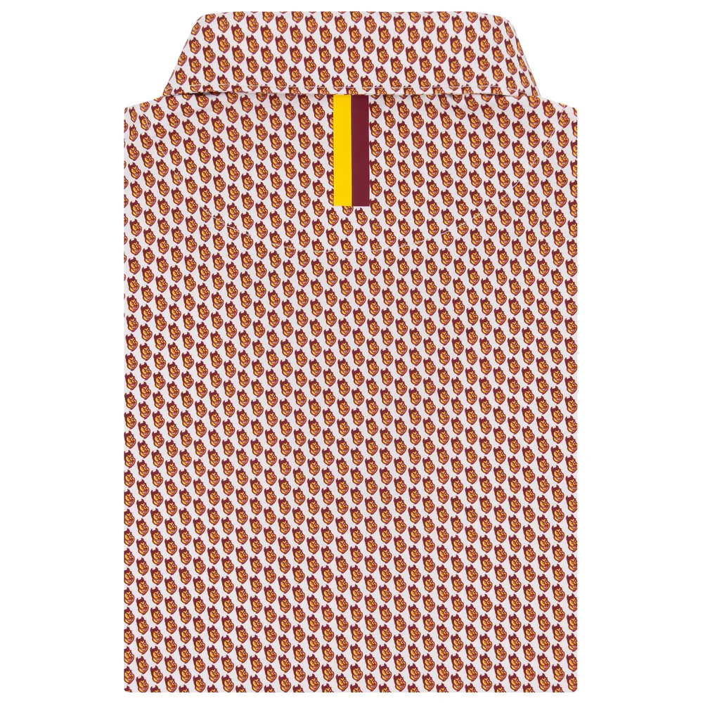 The Arizona State Sun Devils® Men's Short Sleeve Collegiate Polo White