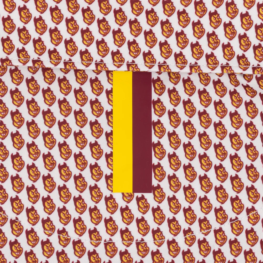 The Arizona State Sun Devils® Men's Short Sleeve Collegiate Polo White