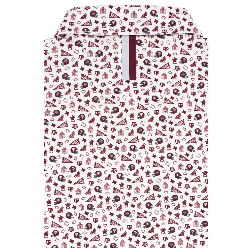 The Texas A&M Gameday Men's Short Sleeve Collegiate Polo White