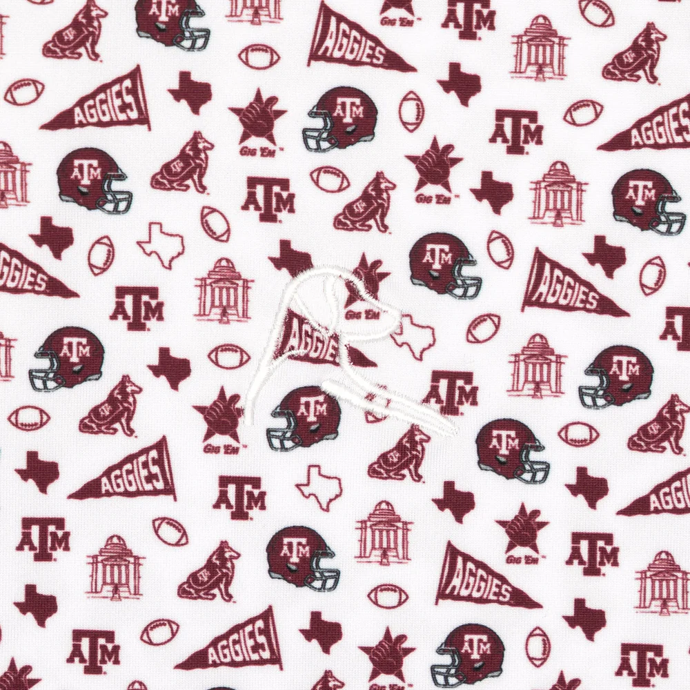 The Texas A&M Gameday Men's Short Sleeve Collegiate Polo White
