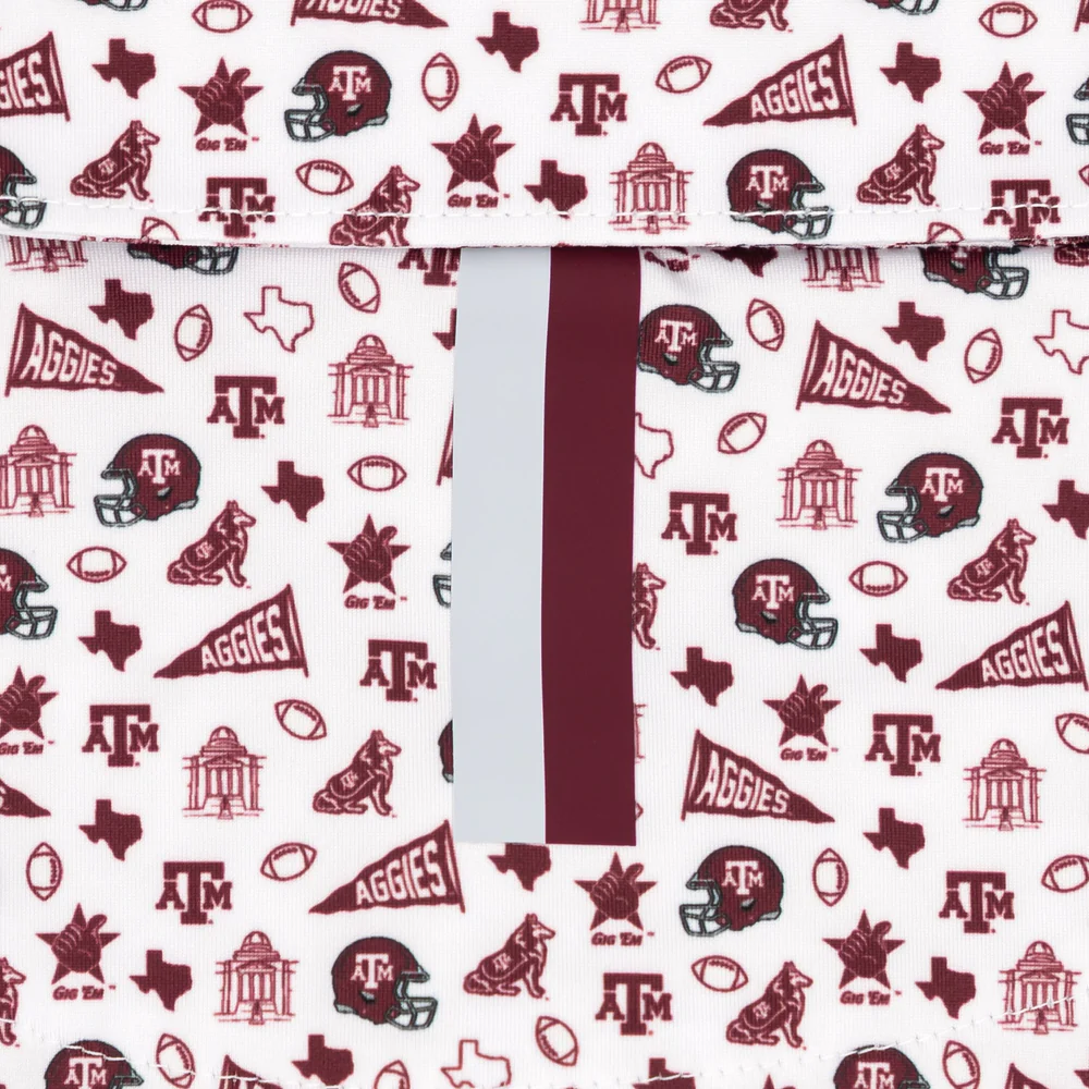 The Texas A&M Gameday Men's Short Sleeve Collegiate Polo White