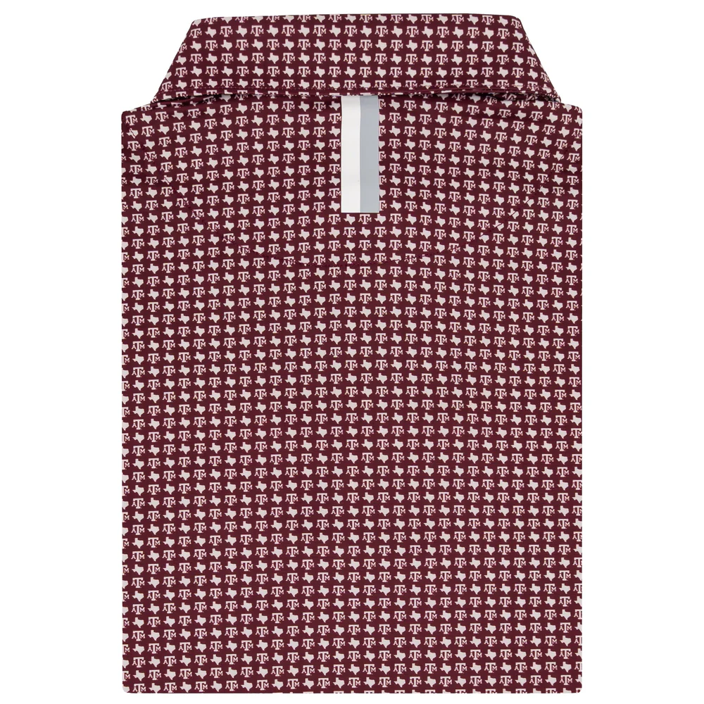 The Texas A&M Gig 'Em Aggies® Men's Short Sleeve Collegiate Polo Burgundy