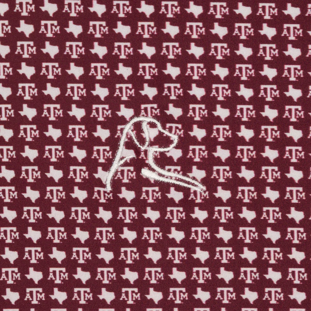 The Texas A&M Gig 'Em Aggies® Men's Short Sleeve Collegiate Polo Burgundy