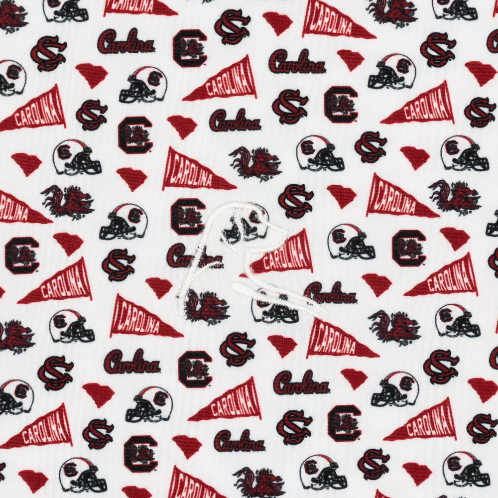 The South Carolina Gameday Men's Short Sleeve Collegiate Polo White