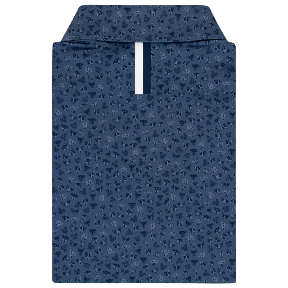 The Rescue Men's Short Sleeve Performance Polo Slate Blue