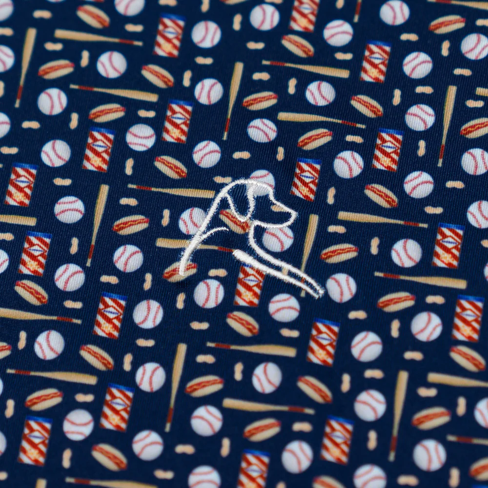 The 7th Inning Stretch Men's Short Sleeve Performance Polo Admiral Navy - USA