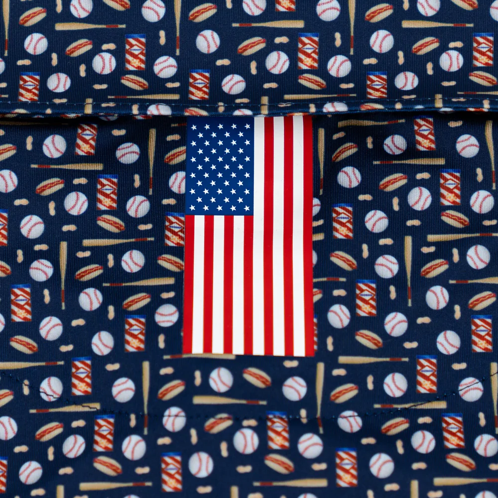 The 7th Inning Stretch Men's Short Sleeve Performance Polo Admiral Navy - USA