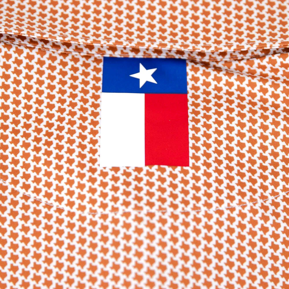 The Don't Mess Men's Short Sleeve Performance Polo Burnt Orange