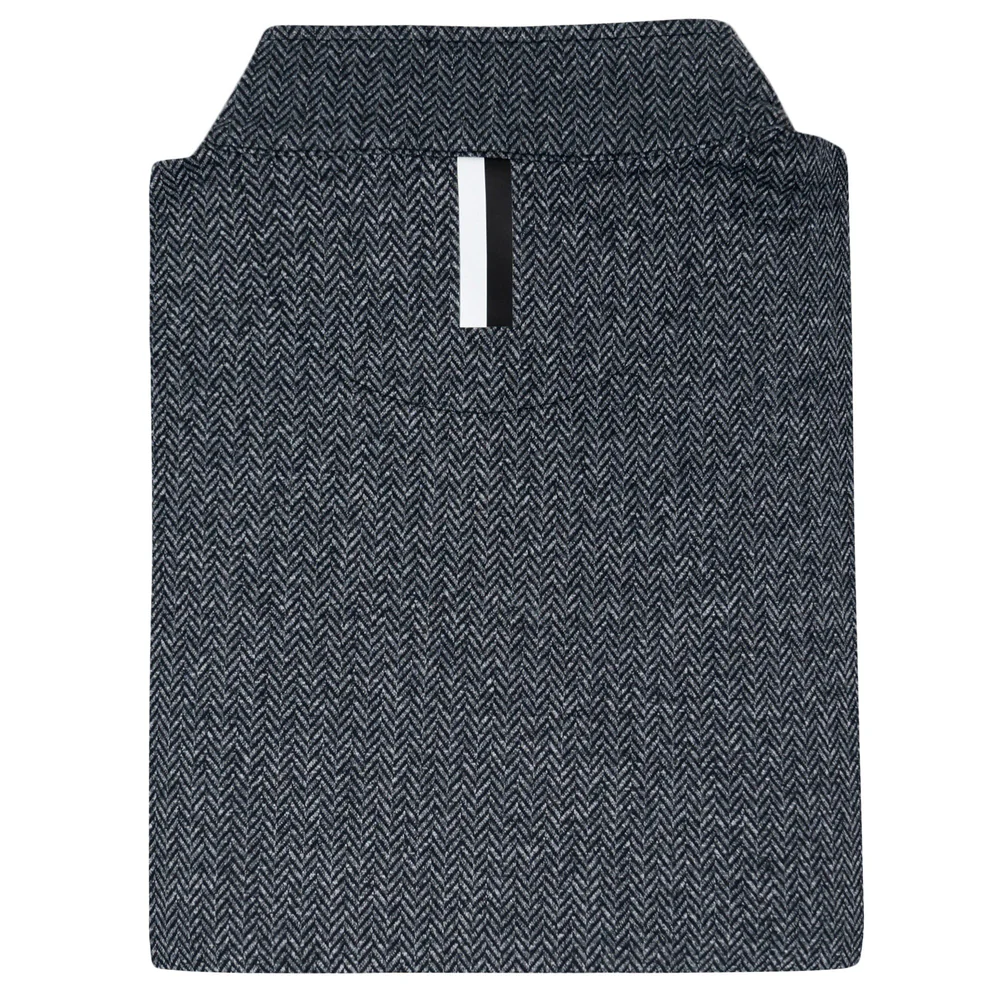 Herringbone Jacquard Performance Q-Zip Men's Performance Q-Zip Black/White