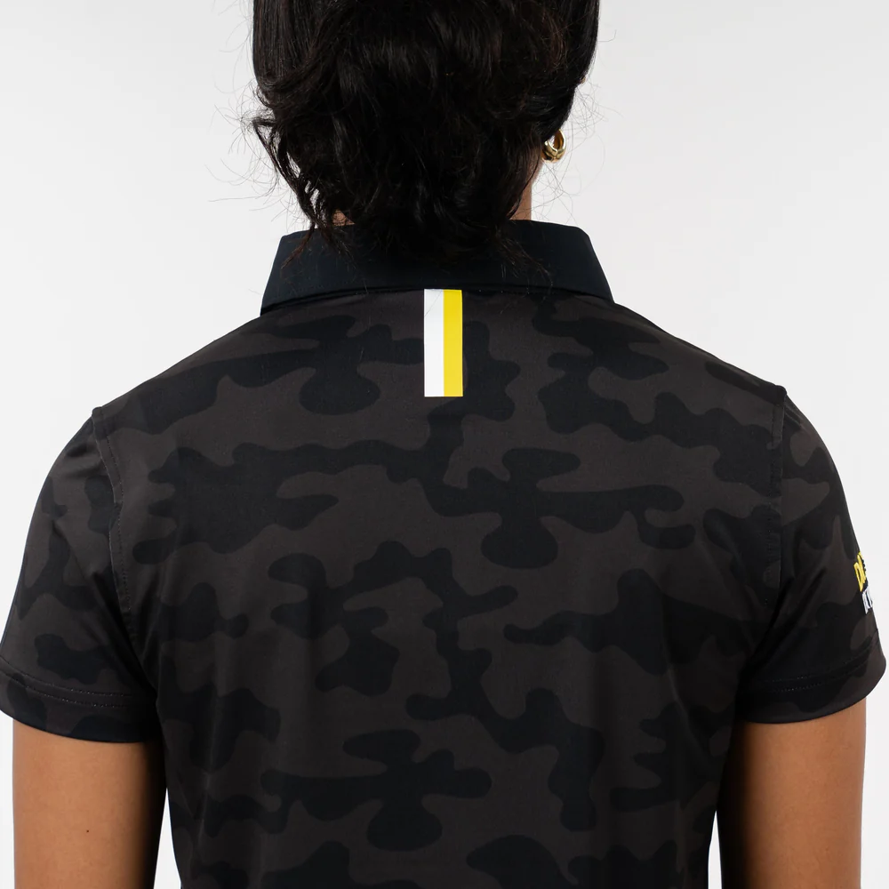 Ruck Camo Performance Polo - Drive Change Women's Short Sleeve Performance Polo Black - Drive Change