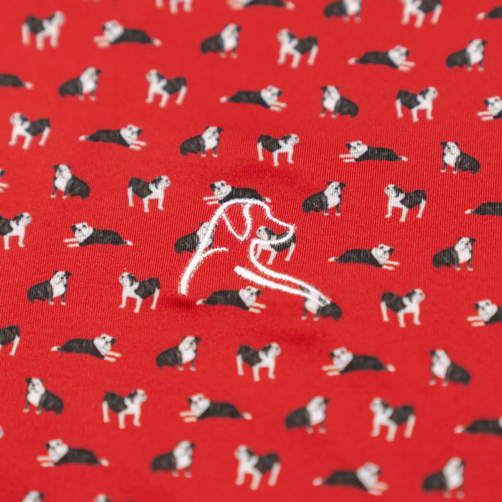 The Dawg Men's Short Sleeve Performance Polo Crimson Red