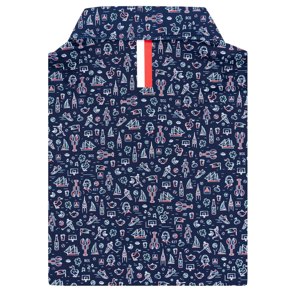The Boston Men's Short Sleeve Performance Polo Fleet Navy