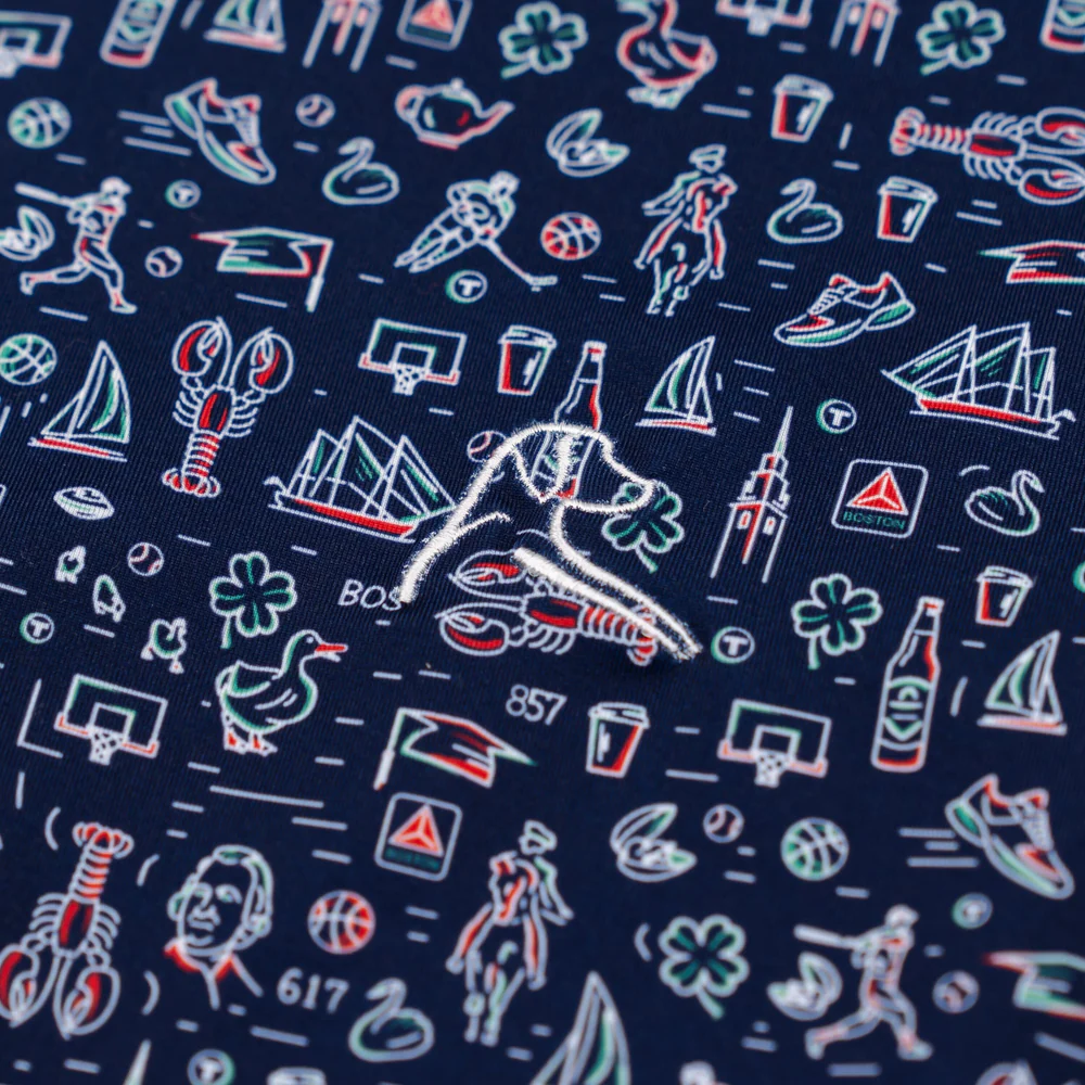 The Boston Men's Short Sleeve Performance Polo Fleet Navy