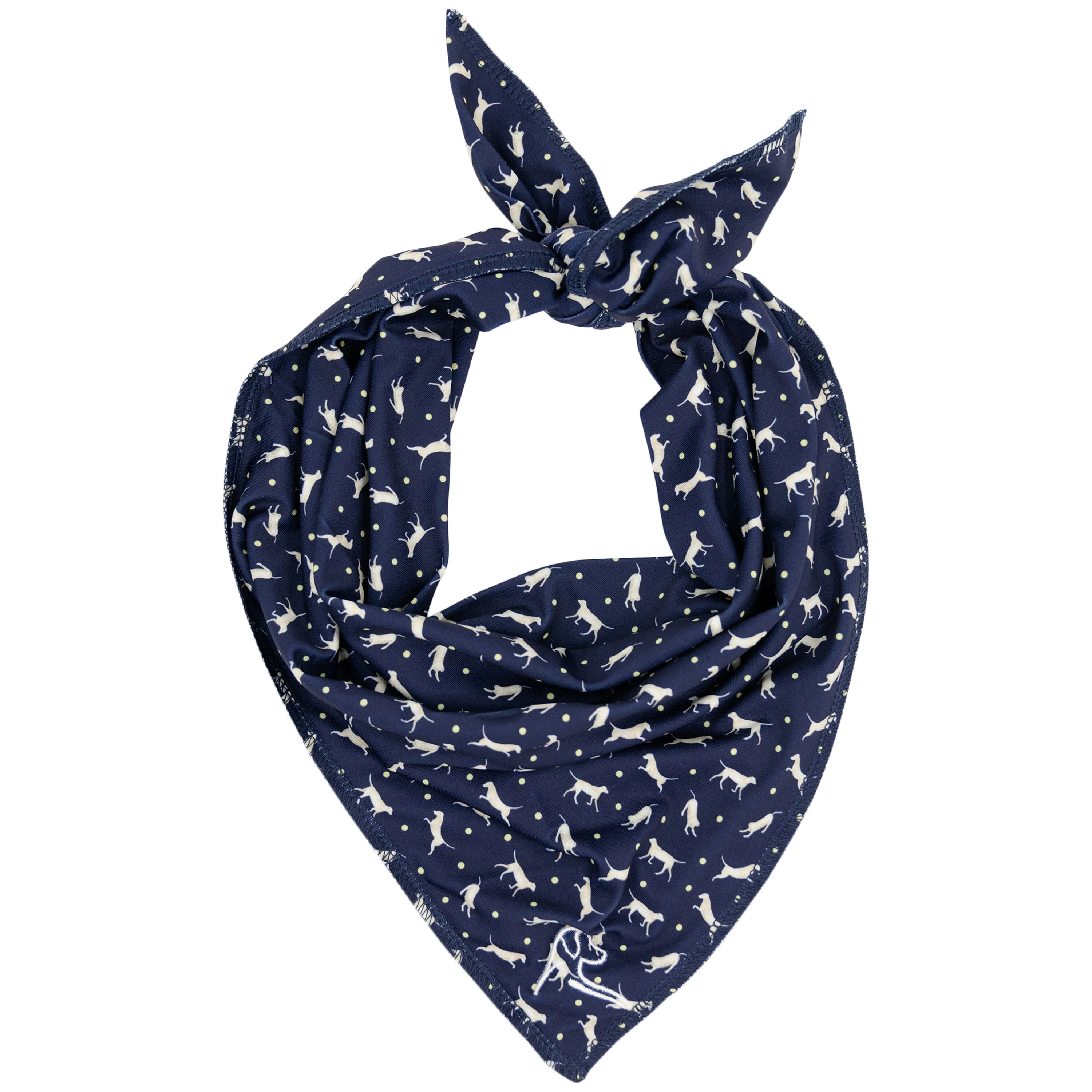 The Yellow Lab Dog Bandana Admiral Navy