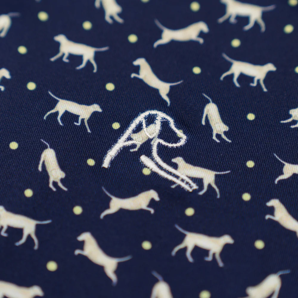 The Lil' Yellow Lab Toddler Short Sleeve Performance Polo Admiral Navy