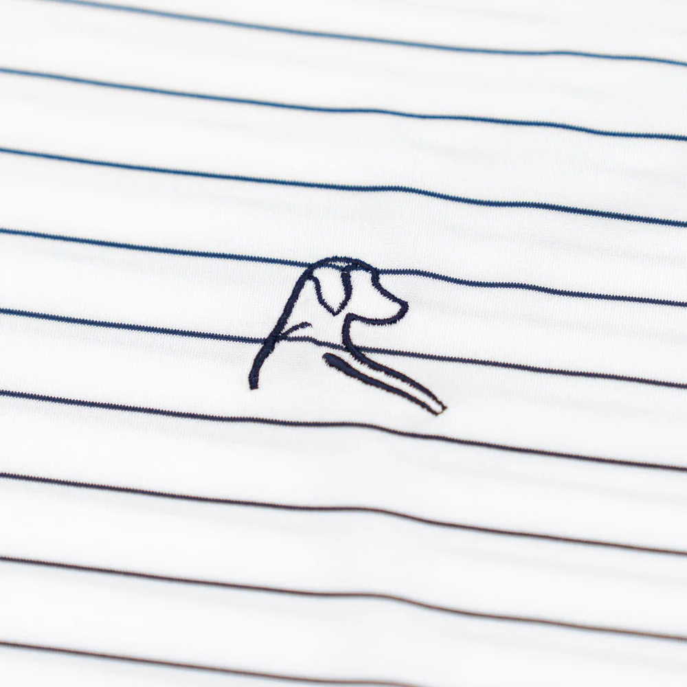 The Captain Stripe Men's Short Sleeve Performance Polo