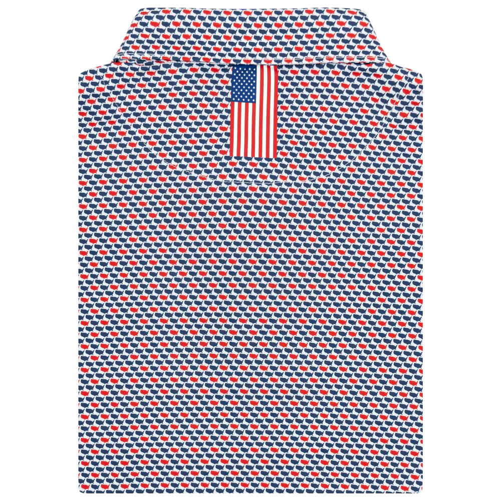 The 1776 Men's Short Sleeve Performance Polo Admiral Navy