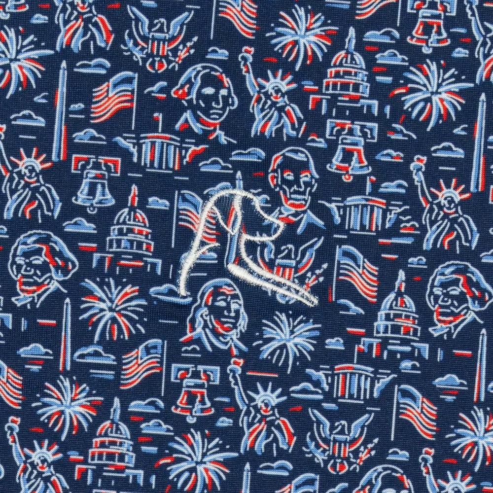 The American Icon Men's Short Sleeve Performance Polo Fleet Navy