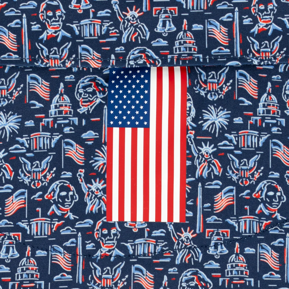 The American Icon Men's Short Sleeve Performance Polo Fleet Navy