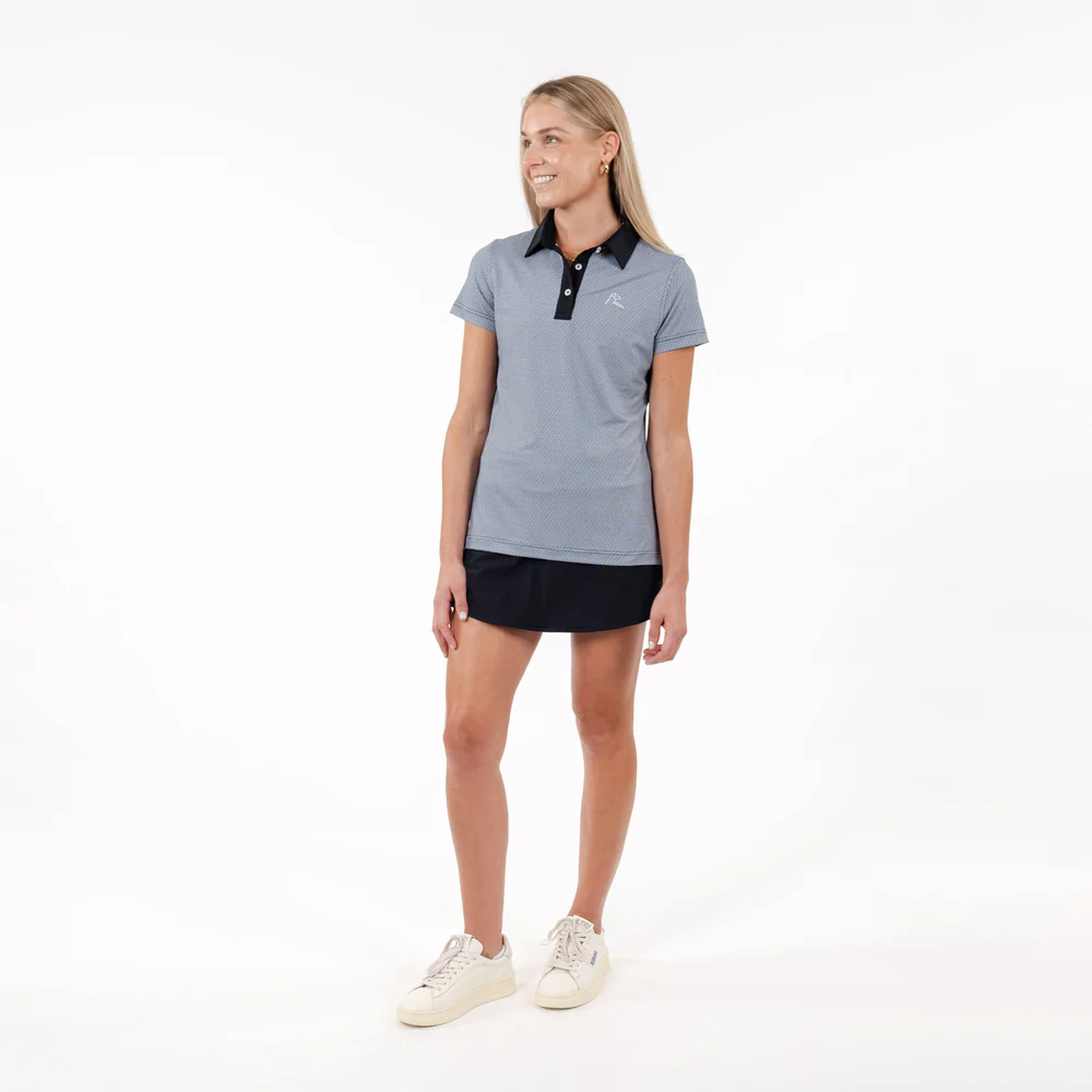 Prism Performance Polo Women's Short Sleeve Performance Polo White/Midnight Black