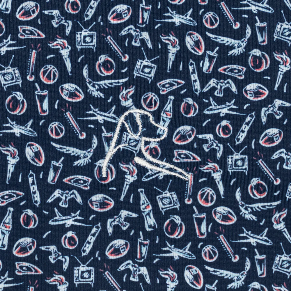 The ATL Men's Short Sleeve Performance Polo Fleet Navy - GA