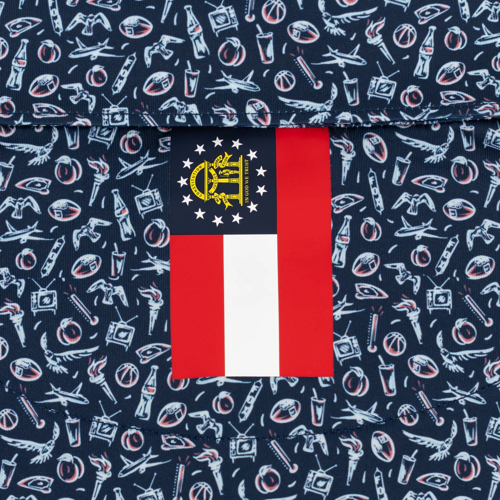 The ATL Men's Short Sleeve Performance Polo Fleet Navy - GA