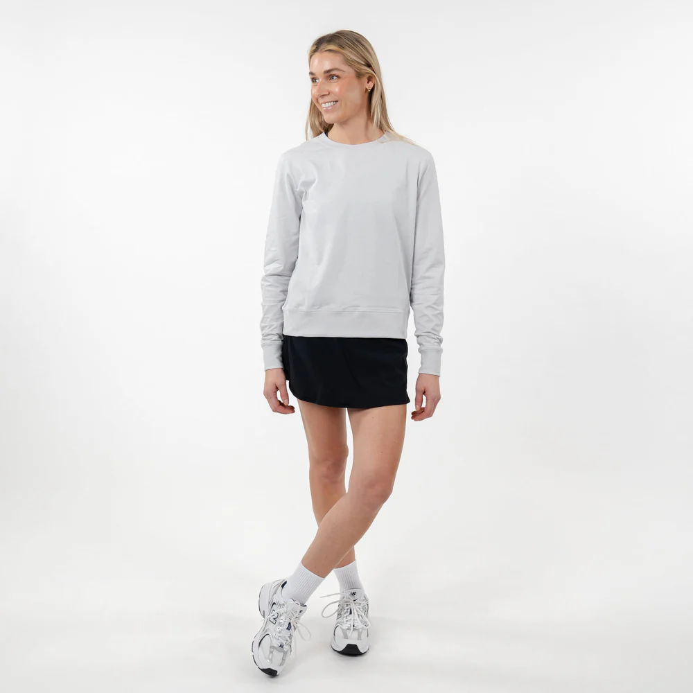 Swift Performance Crew Women's Swift Performance Crewneck Heather - Glacier Grey