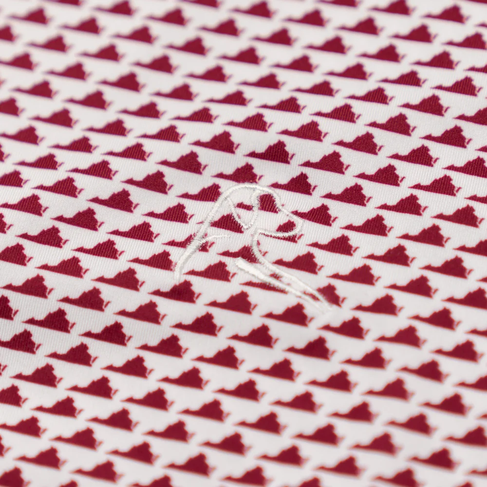 The Lover Men's Short Sleeve Performance Polo Maroon