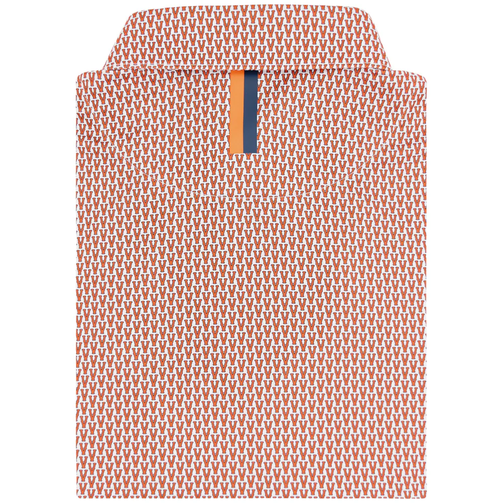 The UVA Cavalier™ Men's Short Sleeve Collegiate Polo Blaze Orange